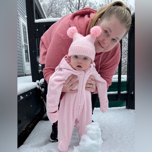 Small Wonders Baby Pink Baby Bunting Size 3/6 Months. EUC :) Will Freshly Wash - Picture 5 of 5